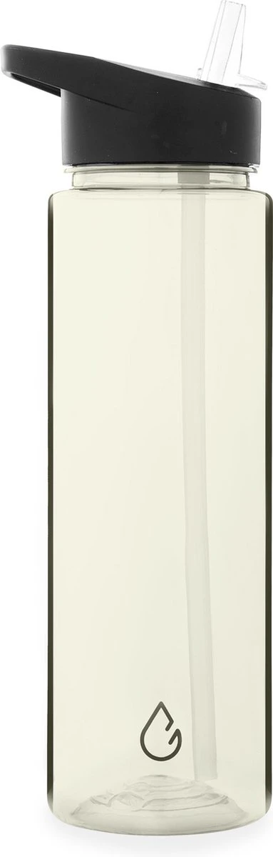 Wattamula Milieuvriendelijke Waterfles Met Rietje - 700 ML - Sand Transparant - Drinkfles 3 Wattamula Milieuvriendelijke Waterfles Met Rietje - 700 ML - Sand Transparant - Drinkfles