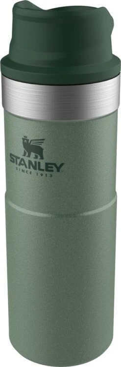 Stanley Trigger-Action Travel Mug 0.47L - Thermosfles - Hammertone Green -Waterfles Voor Buiten 397x1200 14