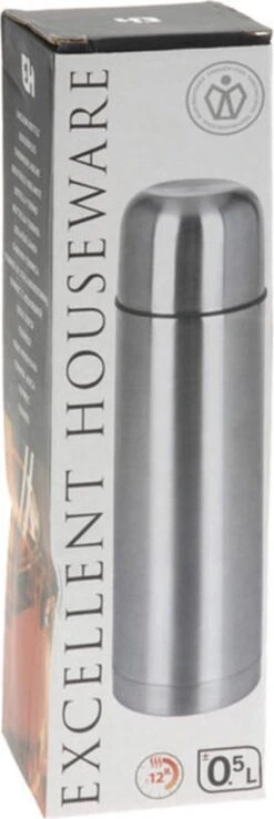 Merkloos Excellent Houseware Bullet Isolatiekan - 0,5 L - RVS -Waterfles Voor Buiten 401x1200 2