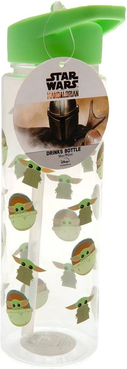 Pyramid International Star Wars: The Mandalorian - Grogu - Waterfles - Wit En Groen - 540ml 4 Pyramid International Star Wars: The Mandalorian - Grogu - Waterfles - Wit En Groen - 540ml - Afbeelding 2