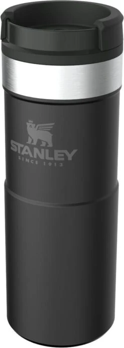 Stanley The NeverLeak™ Travel Mug 0,35L NEW - Thermosfles - Matt Black -Waterfles Voor Buiten 429x1200 3