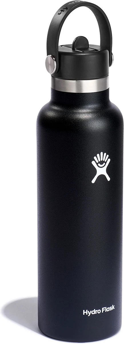 Hydro Flask Standard Mouth Flex Straw Cap Drinkfles (621 Ml) - Black 7 Hydro Flask Standard Mouth Flex Straw Cap Drinkfles (621 Ml) - Black - Afbeelding 5