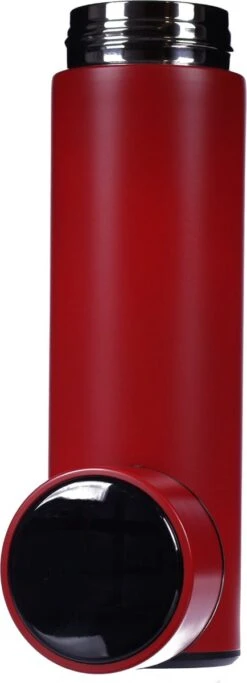 Pulver- Drinkfles - Smart - Temperatuur Meter - Dubbel Geïsoleerd - Drinkfles Kinderen & Volwassenen - Drinkflessen - Rood -Waterfles Voor Buiten 434x1200 4