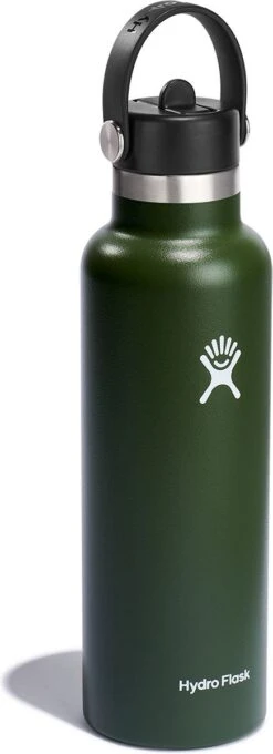 Hydro Flask Standard Mouth Flex Straw Cap Drinkfles (621 Ml) - Olive 11 Hydro Flask Standard Mouth Flex Straw Cap Drinkfles (621 Ml) - Olive -Waterfles Voor Buiten 436x1200