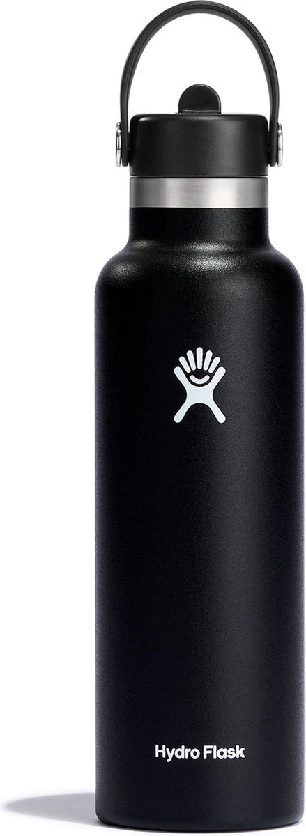 Hydro Flask Standard Mouth Flex Straw Cap Drinkfles (621 Ml) - Black 6 Hydro Flask Standard Mouth Flex Straw Cap Drinkfles (621 Ml) - Black - Afbeelding 4