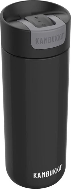 Kambukka Olympus Thermosbeker 500 Ml - Makkelijk Reinigen - Lekvrije Koffiebeker - RVS - Darkness -Waterfles Voor Buiten 450x1200 2