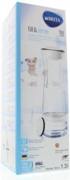 BRITA - Fill&Serve Waterfilterkaraf - 1,3L - Wit Grafiet - Inclusief 1 MicroDisc Waterfilter -Waterfles Voor Buiten 471x1200 2