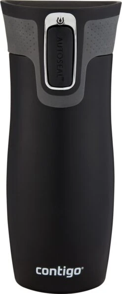Contigo Westloop Drinkfles - Matte Black - 470ml - Zwart -Waterfles Voor Buiten 499x1200
