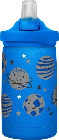 CamelBak Eddy+ Kids SST Vacuum Insulated - Isolatie Drinkfles - 350 Ml - Blauw (Space Smiles) -Waterfles Voor Buiten 505x1200