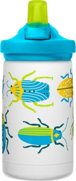 CamelBak Eddy+ Kids SST Vacuum Insulated - Isolatie Drinkfles - 350 Ml - Wit (Bugs!) -Waterfles Voor Buiten 507x1200