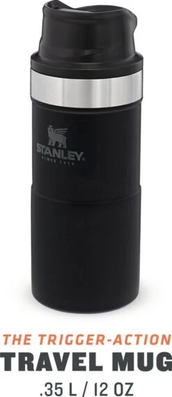 Stanley Trigger-Action Travel Mug 0.35L - Thermosfles - Matt Black -Waterfles Voor Buiten 521x1200 4