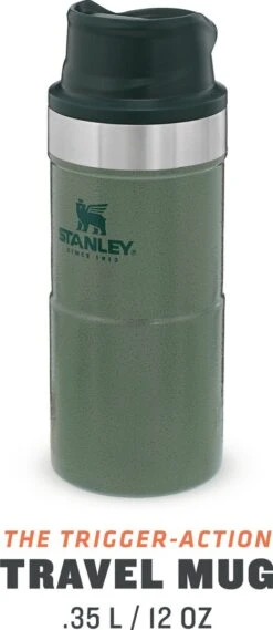 Stanley Trigger-Action Travel Mug 0.35L - Thermosfles - Hammertone Green -Waterfles Voor Buiten 521x1200 6