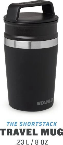Stanley The Shortstack Travel Thermosbeker - 230 Ml - RVS/Mat Zwart 29 Stanley The Shortstack Travel Thermosbeker - 230 Ml - RVS/Mat Zwart -Waterfles Voor Buiten 523x1200