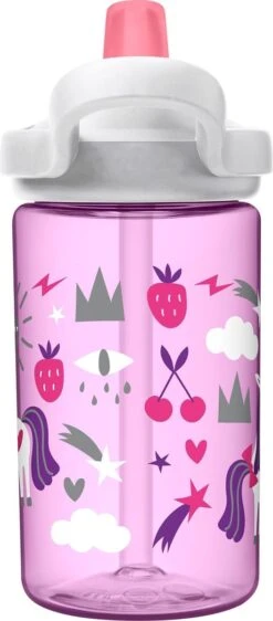 CamelBak Eddy+ Kids - Drinkfles - 400 Ml - Lila (Unicorn Party) -Waterfles Voor Buiten 527x1200