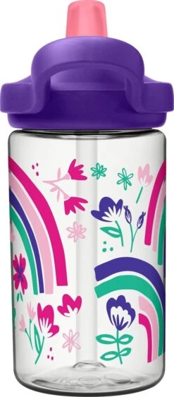 CamelBak Eddy+ Kids - Drinkfles - 400 Ml - Transparant (Rainbow Floral) -Waterfles Voor Buiten 527x1200 5