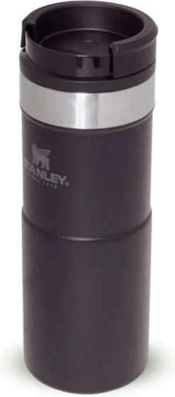 Stanley The NeverLeak™ Travel Mug 0,35L NEW - Thermosfles - Matt Black -Waterfles Voor Buiten 529x1200 11