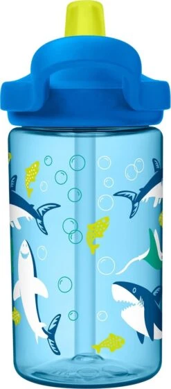 CamelBak Eddy+ Kids - Drinkfles - 400 Ml - Blauw (Sharks And Rays) -Waterfles Voor Buiten 529x1200