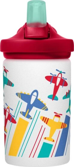 CamelBak Eddy+ Kids Single Wall SST - Drinkfles - 400 Ml - Wit (Airplanes) -Waterfles Voor Buiten 536x1200 3