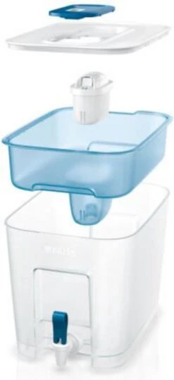 BRITA - Waterfilterkan Flow Cool - Blauw - 8,2L -Waterfles Voor Buiten 550x1200