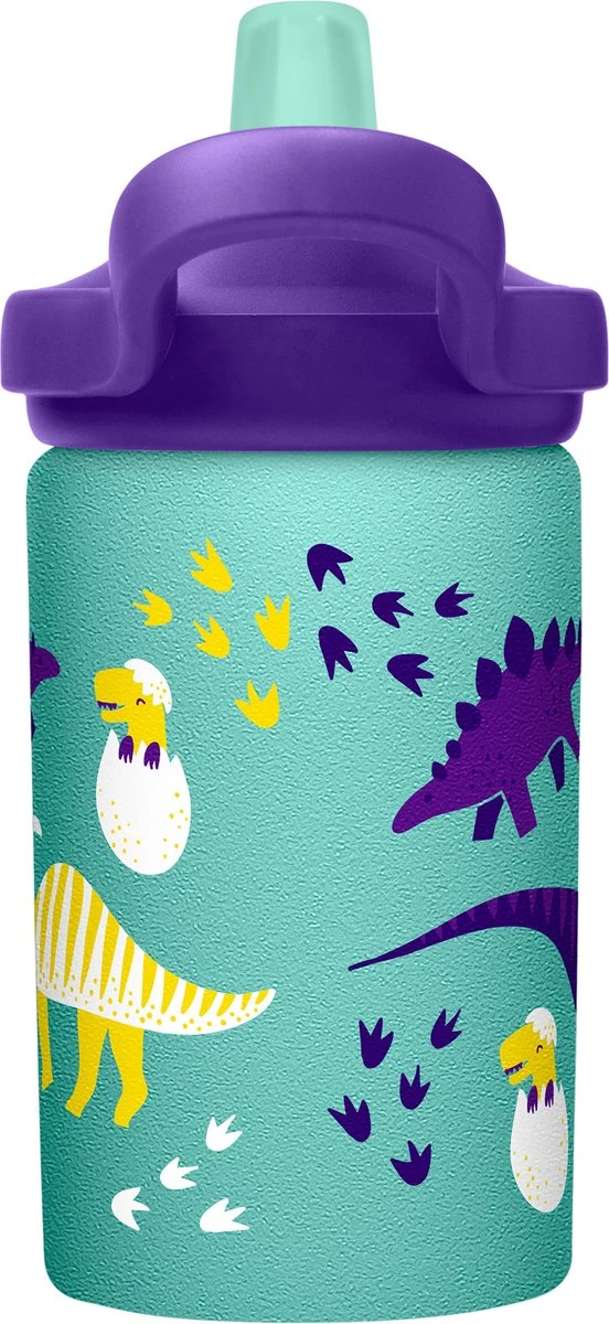 CamelBak Eddy+ Kids Single Wall SST - Drinkfles - 400 Ml - Groen (Hatching Dinos) 4 CamelBak Eddy+ Kids Single Wall SST - Drinkfles - 400 Ml - Groen (Hatching Dinos) - Afbeelding 2