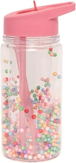 Drinkfles Macaron Popsicles Peony Pink - Petit Monkey -Waterfles Voor Buiten 558x1200 2