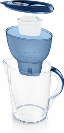 BRITA - Waterfilterkan Marella XL - Blauw - 3,5L -Waterfles Voor Buiten 578x1200