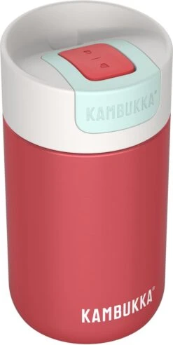 Kambukka Olympus Thermosbeker 300 Ml - Makkelijk Reinigen - Lekvrije Koffiebeker - RVS - Cherry Cake -Waterfles Voor Buiten 602x1200 3