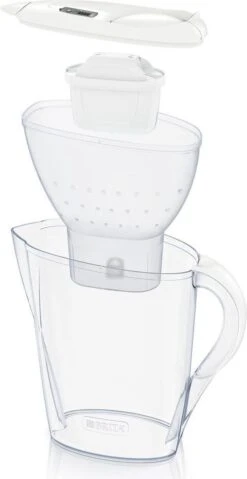 BRITA - Waterfilterkan Marella Cool - Wit - 2,4L + 12 MAXTRA+ Waterfilterpatronen -Waterfles Voor Buiten 619x1200