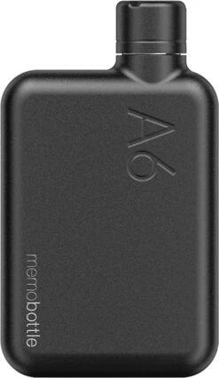 Memobottle A6 Bottle Stainless Steel 500ml Black