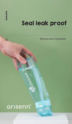 Arisenn® ZERO-fles - Geur Water - 100% Smaak, 0% Suiker, 0% Toevoegingen - Gezond & Lekker Drinken - BPA-vrij - Duurzaam - Helpt Bij Hydratatie - 5L Smaak Per Pod - Zuiver Water Met Geur - Drinkfles 650ml -Waterfles Voor Buiten 701x1200