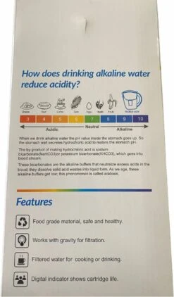 Alkaline WaterFilterkan - AlkaKan Voor Alkalisch/ Basisch Water | Met GRATIS PH-testpapier -Waterfles Voor Buiten 703x1200