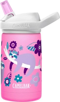 CamelBak Eddy+ Kids SST Vacuum Insulated - Isolatie Drinkfles - 350 Ml - Roze (Flowerchild Sloth) 9 CamelBak Eddy+ Kids SST Vacuum Insulated - Isolatie Drinkfles - 350 Ml - Roze (Flowerchild Sloth) -Waterfles Voor Buiten 706x1200