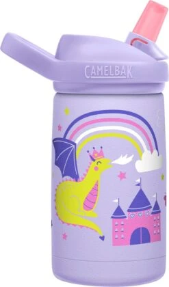 CamelBak Eddy+ Kids SST Vacuum Insulated - Isolatie Drinkfles - 350 Ml - Lila (Magic Unicorns)