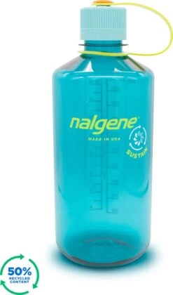 Nalgene Narrow-Mouth Bottle - Drinkfles - 32oz - BPA Free - SUSTAIN - Cerulean
