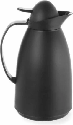 Hendi Isoleerkan Zwart Met Glazen Binnenfles 1 Liter