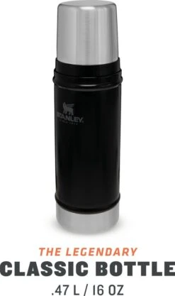 Stanley The Legendary Classic Bottle 0,47L - Thermosfles - Matte Black -Waterfles Voor Buiten 711x1200