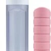 YOS Bottle - Waterfles Met Pillendoos - 7 Vaks - Roze -Waterfles Voor Buiten 714x1200
