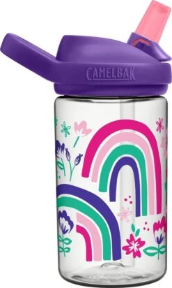 CamelBak Eddy+ Kids - Drinkfles - 400 Ml - Transparant (Rainbow Floral) -Waterfles Voor Buiten 719x1200 13