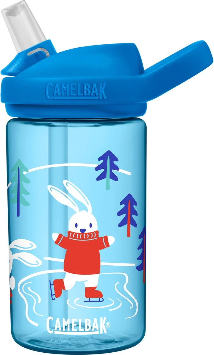 CamelBak Eddy+ Kids - Drinkfles - 400 Ml - Blauw (Bundled Bunnies) 3 CamelBak Eddy+ Kids - Drinkfles - 400 Ml - Blauw (Bundled Bunnies)