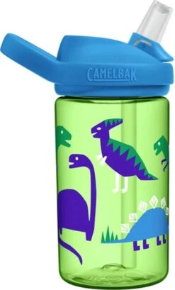 CamelBak Eddy+ Kids - Drinkfles - 400 Ml - Groen (Hip Dinos) -Waterfles Voor Buiten 724x1200 1
