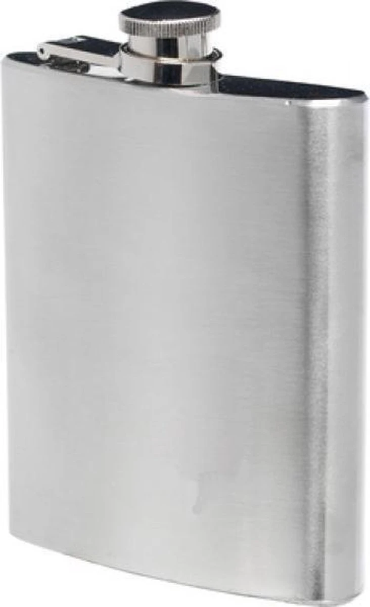 Non-branded Heupfles 200 Ml Staal Chroom 3 Non-branded Heupfles 200 Ml Staal Chroom