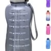 MYFOREST Waterfles, Inhoud 2,2 Liter, Met Tijdsaanduidingen, BPA-vrij Materiaal, Met Drinkrietje, Voor Afvallen En Algemene Gezondheid, Grijs -Waterfles Voor Buiten 739x1200 3