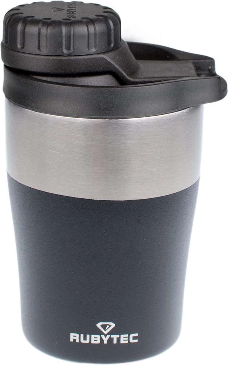 RUBYTEC Shira Hotshot - Iso Koffiebeker / Theebeker - 200 Ml - Zwart (Black) 3 RUBYTEC Shira Hotshot - Iso Koffiebeker / Theebeker - 200 Ml - Zwart (Black)