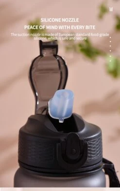 Lopoleis Drinkfles - Waterfles 1 Liter - Motivatie Waterfles Met Tijdsmarkering - Water Bottle - BPA Vrij -Waterfles Voor Buiten 756x1200 1