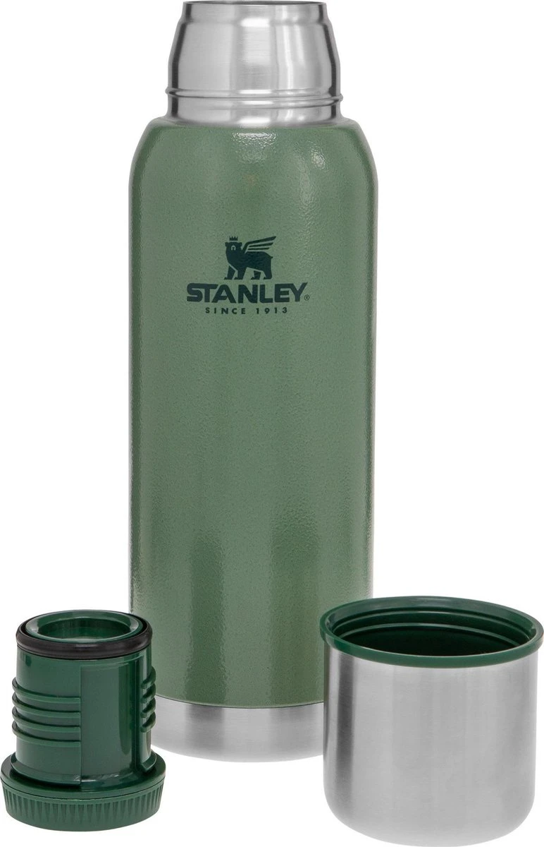 Stanley The Stainless Steel Vacuum Bottle 1,0L - Thermosfles - Hammertone Green 5 Stanley The Stainless Steel Vacuum Bottle 1,0L - Thermosfles - Hammertone Green - Afbeelding 3