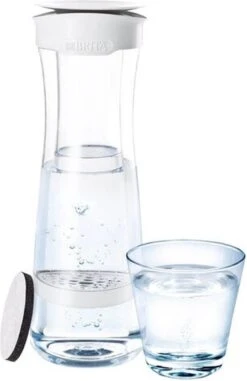 BRITA - Fill&Serve Waterfilterkaraf - 1,3L - Wit Grafiet - Inclusief 1 MicroDisc Waterfilter -Waterfles Voor Buiten 777x1200