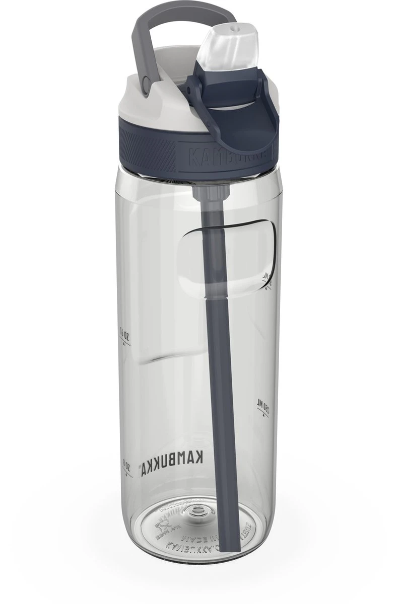 Kambukka Lagoon Drinkfles 750ml - Clear Met Geïntegreerd Rietje 4 Kambukka Lagoon Drinkfles 750ml - Clear Met Geïntegreerd Rietje - Afbeelding 2