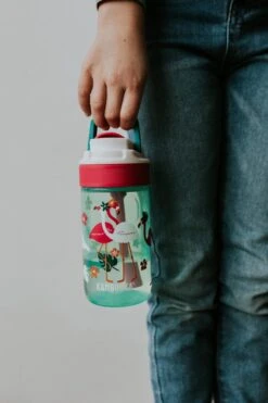 Kambukka Lagoon Drinkfles 400ml -Pink Flamingo Met Geïntegreerd Rietje -Waterfles Voor Buiten 800x1200 48