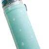 Duurzame Waterfles - Glas - Glazen Drinkfles - 550ml - Inclusief Sleeve - Mint Groen -Waterfles Voor Buiten 827x1200