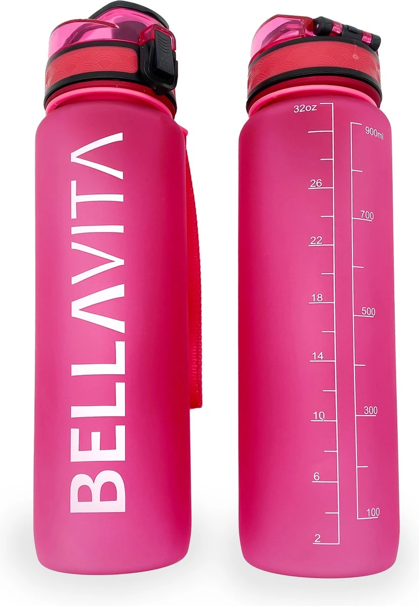 BELLAVITA Drinkfles - Roze - Waterfles - Drinkfles Volwassenen - Drinkfles Kinderen - Drinkfles 1 Liter - Fles - 1 Liter - 1000ml - Tritan - Fruitfilter- BPA-vrij - 100% Lekvrij 3 BELLAVITA Drinkfles - Roze - Waterfles - Drinkfles Volwassenen - Drinkfles Kinderen - Drinkfles 1 Liter - Fles - 1 Liter - 1000ml - Tritan - Fruitfilter- BPA-vrij - 100% Lekvrij